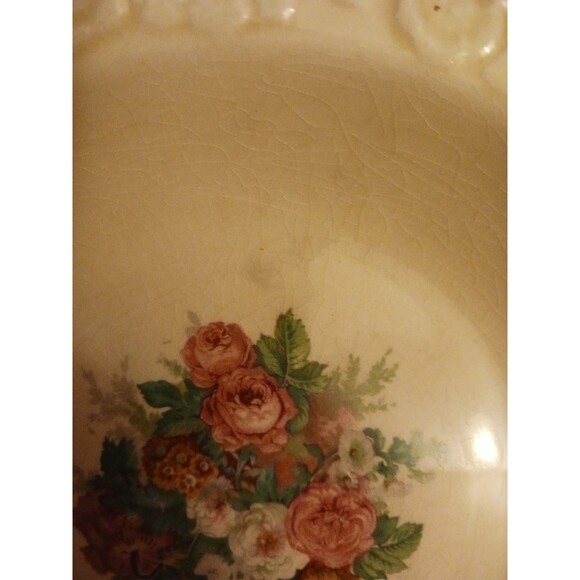 3-Porcelain Plate Crown Ducal England Gainsborough 9" RN 749657 Hand Painted Vtg - Picture 11 of 15